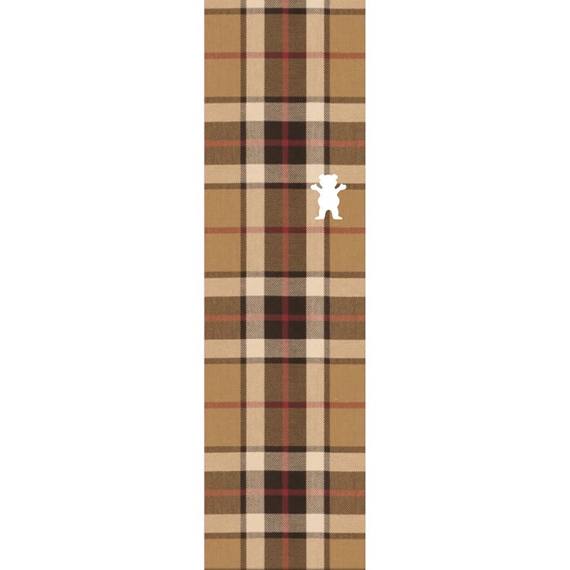 Grizzly Plaid OG Bear Griptape Sheet