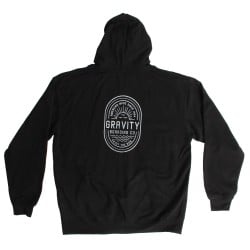 Gravity Enjoy The Ride Logo Zip Hoodie Black