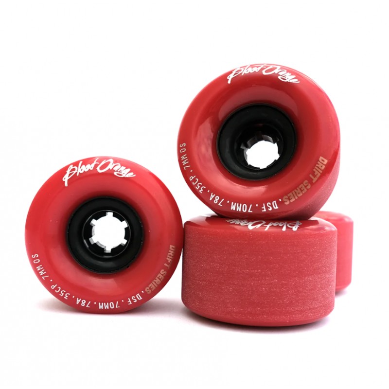 Blood Orange Drift 70mm Longboard Wheels 